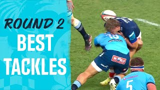 3 Minutes of the Biggest Tackles From Round 2  URC 202425 [upl. by Aihseket]