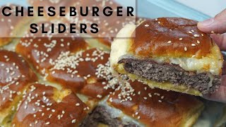 HOW TO MAKE THE BEST CHEESEBURGER SLIDERS  CHEESEBURGER SLIDERS RECIPE [upl. by Imalda]