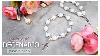 Pulsera DECENARIO en simples pasos ✝️ Idea souvenir [upl. by Corella]