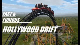 Fast amp Furious Hollywood Drift at Universal Studios  Intamin Drifting Roller Coaster Concept POV [upl. by Dibbrun]