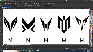 Letter M Logo Design Tips amp Tricks  Latest CorelDRAW Techniques with Ahsan Sabri [upl. by Fini48]