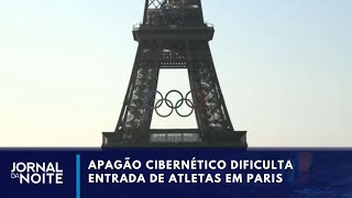 Apagão cibernético atrapalha preparativos para a Olimpíada  Jornal da Noite [upl. by Inod328]