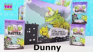 Kaiju Dunny Battle Kidrobot Vinyl Mini Figure Series Unboxing Review  PSToyReviews [upl. by Ahsoet]