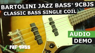 Bartolini 9CBJS Single Coil Classic Bass Jazz Bass® Pickup Set Demo [upl. by Kingsley]