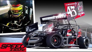 Racing a LEGIT 800hp V8 Sprint Car with Reggie Roets  ONBOARD RACE CAM [upl. by Mossberg]