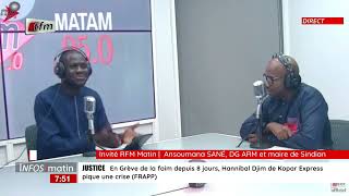 Linvité de la RFM  Ansoumana Sané DG ARM et maire de Sindian [upl. by Bjork230]