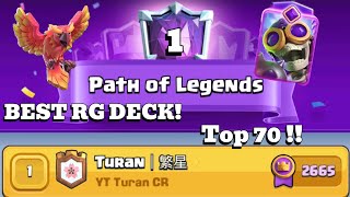 Best RG deck for now Top 70 in the WORLD 🌎🏆 clashroyale [upl. by Yasmar]