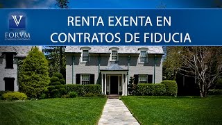 Renta exenta en contratos de fiducia DIAN Derecho Tributario [upl. by Fenn323]