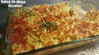 Firinda Peynirlikremali erişte makarna nasil yapilirKäsespätzle Rezept [upl. by Aryam]