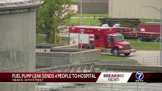 Fuel pump leak at Omaha Public Works facility seriously injures 4 people [upl. by Ruder8]