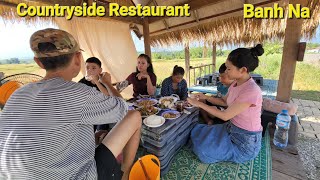 Eat lunch with cousins at Banh Na restaurant countryside of Laos [upl. by Sandon667]