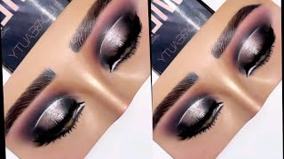 eyeshadow tutorial for beginners black smokey eyeshadow tutorial makeup eyeshadow [upl. by Adalie272]