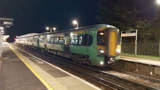 Southern Class 377 206 Electrostar Departing From Barnham The 29th of November 2024 [upl. by Ellehcar562]