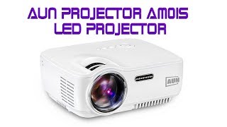 AUN Projector AM01S LED Projector  Review 1st [upl. by Akaya]