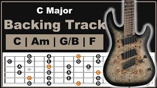 C Major Backing Track  Pentatonic Lesson  70 Bpm [upl. by Keiko]