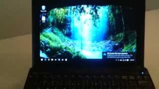 MSI Wind U100 netbook running Windows 10 [upl. by Adaner544]