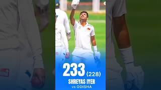 Shreyas lyer 200 Run😱🔥odiacrickettadka shorts shortvideo trending [upl. by Apfelstadt]