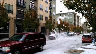 Ice Falling From Roof in Plano TX [upl. by Neile577]