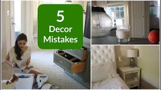 My 5 Biggest Decor Mistakes [upl. by Schonfield694]