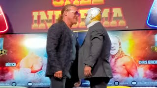 91 Aniversario del CMLL  Lucha estrella en mano a mano Místico vs Chris Jericho [upl. by Haim864]