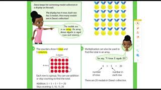 Envision Math 13 Topic 1 Lesson 3 Arrays and Multiplication [upl. by Ydnec822]