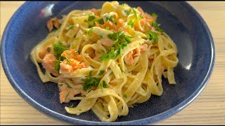 How to cook creamy salmon pasta like a proper Italian Easiest Smoked salmon pasta [upl. by Deming201]