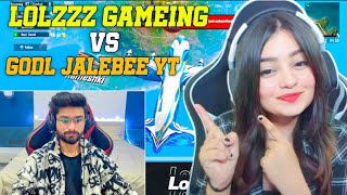 Lolzzz gaming vs Godl jalebee gaming 🤯  Won can win 😱 [upl. by Kwon940]