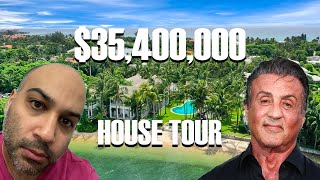 Sylvester Stallone 35 Million Palm Beach FL House Tour REVIEW  Celebrity Home Shopping [upl. by Hephzibah623]