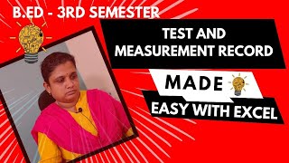 HOW TO DO QUESTIONWISE ANALYSIS ON EXCEL SHEET  TEST AND MEASUREMENT TEACHER TRAINING RECORD [upl. by Assirrac]