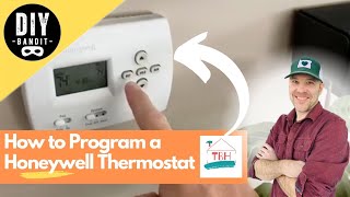 ️🔥 How to Program Set amp Reset a Honeywell Programmable Thermostat➔ Easy amp Fast Instructions [upl. by Yessydo724]