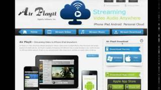 Air Playit  Streaming Videos Audios to iPhone iPad iPod amp Android for PC amp Mac [upl. by Chura]