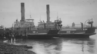 Drawing The Koonooloo And The Lurgurena On Newcastle Harbour After Their Final Crossing In 1971 [upl. by Gorrian]