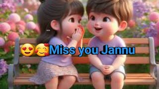 Miss u Jannu shayari status  😍❤️miss you shayari status  🥰love u januu status [upl. by Sal965]