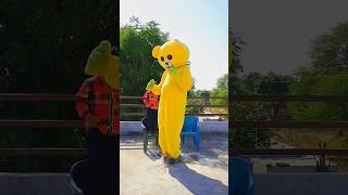 Giant water balloon 🎈 😱 viralvideo funnyshorts teddycomedy balloon [upl. by Einnob]