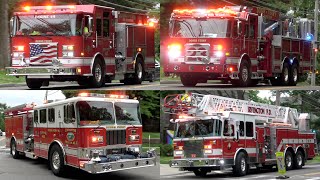 Dobbs Ferry FD Reported Structure Fire Response [upl. by Maleen]