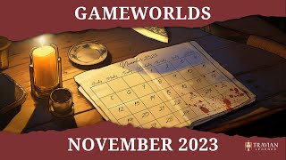 Travian Legends  November 2023 Gameworlds [upl. by Enomad52]