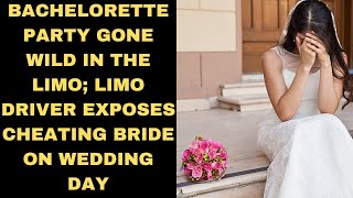 bachelorette party gone wild limo driver exposes cheating bride on wedding day [upl. by Carisa]