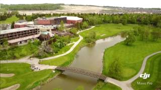 Nottawasaga Inn  Golf course and a river from the DJI Mavic Pro [upl. by Arriaet]