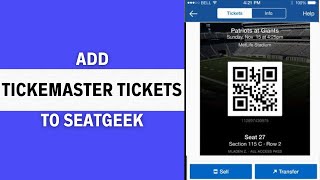 How To Add Ticketmaster Tickets to Seatgeek  Step by Step [upl. by Ahsinra333]