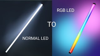 Purani LED tube light se RGB tube light Kaise banaen  Diwali decoration best idea 2024 rgbled [upl. by Somerville]