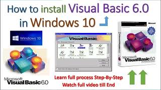 How to install visual basic 60  Windows 10 [upl. by Akli]