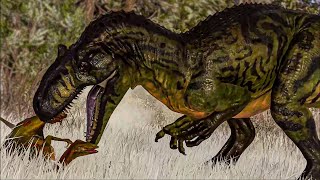 Allosaurus vs Tarbosaurus Carnotaurus Qianzhousaurus and more   Jurasssic World Evolution 2 [upl. by Greta]