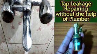 DIYHow to repair a leaking water tap how to change tap spindlewater tap leakage repair in kannada [upl. by Christianna]