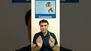 Castanets  Musical instruments  learn word castanets indiansignlanguage deaflearn deafindian [upl. by Eded]