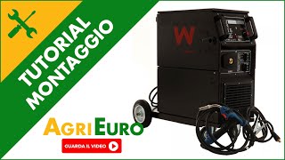 Montaggio Saldatrice a filo professionale Awelco UNIMIG 250 PROCRAFT [upl. by Hodosh]