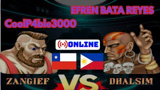 Street Fighter II’ Champion Edition ZANGIEF CoolP4ble3000 VS DHALSIM EFREN BATA REYES [upl. by Htaeh]