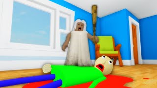 Baldi VS Granny Roblox Animation SLIME DELETED VIDEO [upl. by Ynettirb]