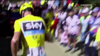 TDF 2016 Froome RUNNING in the Ventoux [upl. by Aicemed]