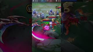 TUTOR RUBY GOLDLANE 1 VS 3 SINI DER😜😎 mobilelegends mlbb ruby topglobalruby rubymobilelegends [upl. by Nika]