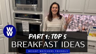 5 Healthy Weight Watchers WW Friendly Breakfast Ideas [upl. by Maximo700]